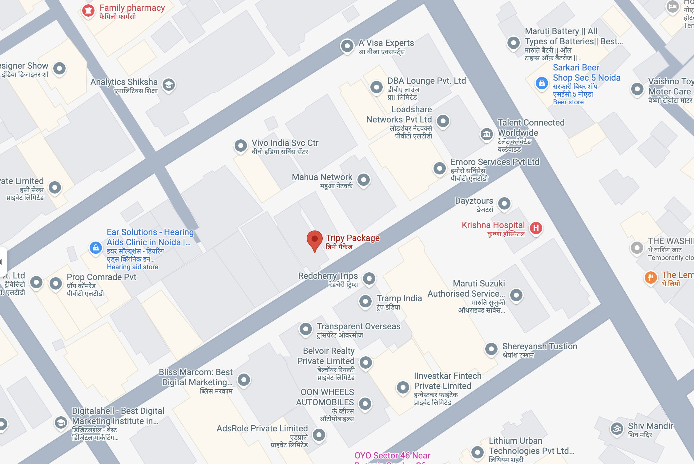 Map location